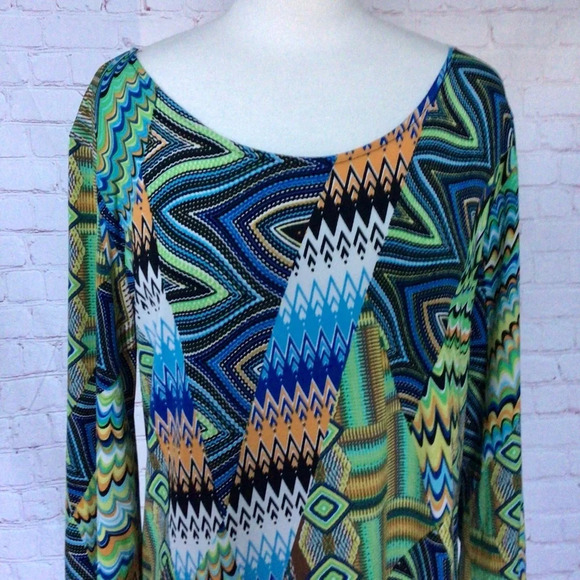 Dream Dance Colorful Abstract Dress - Size Medium - Picture 2 of 8